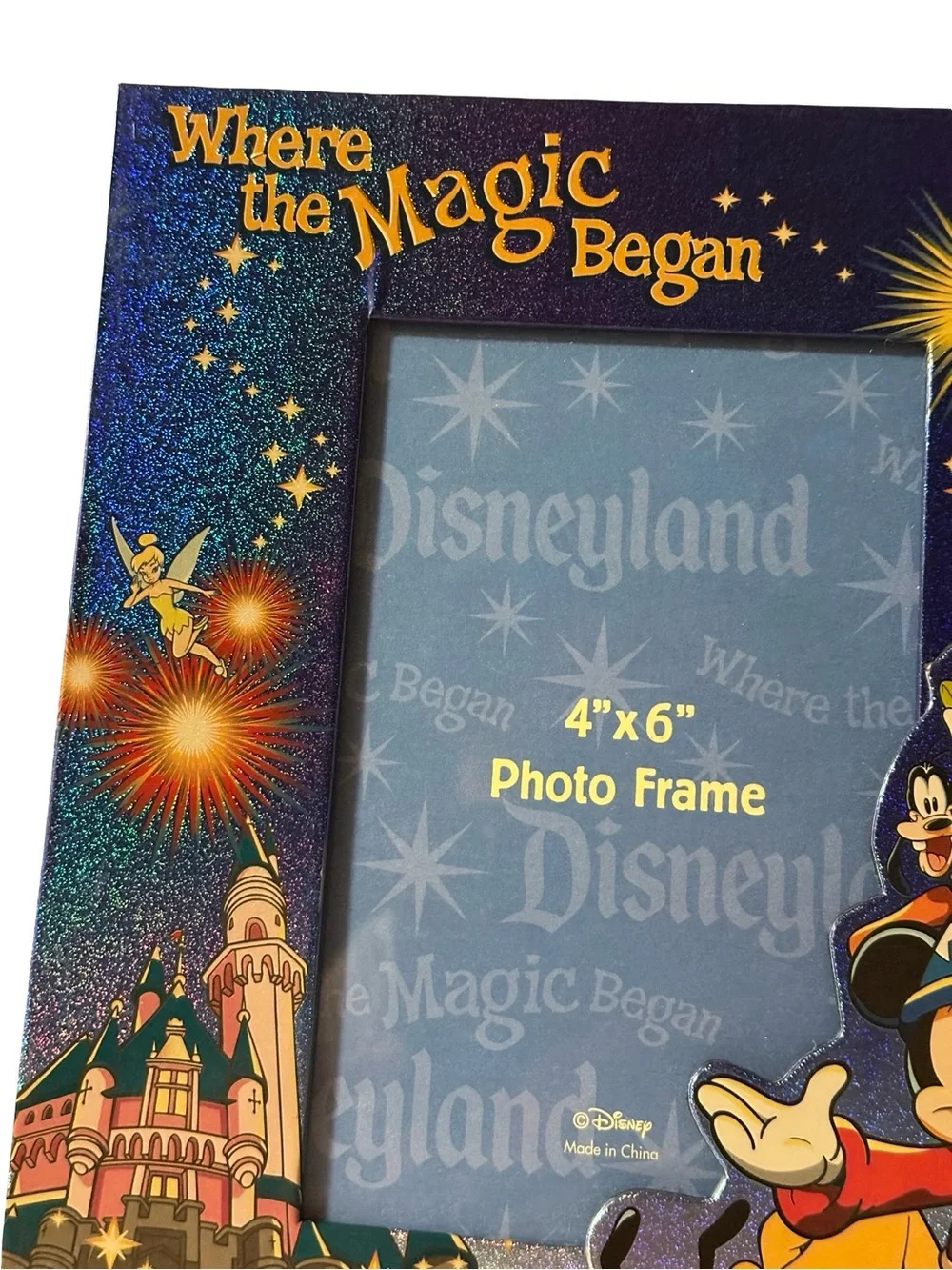 Vintage Disneyland Where The Magic Began 4x6 Frame